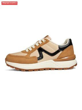 Women's Retro Fashion Casual Sneakers Chunky Walking Lace-Up